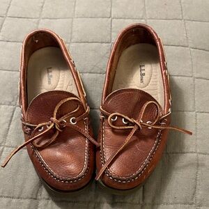 L.L. Bean leather boat shoes